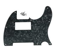 KAISH 8 Hole Tele Guitar Humbucker Pick Guard for USA/Mexican Fender Telecaster Black Pearl