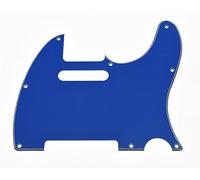 KAISH 8 Hole Tele Style Guitar Pickguard TL Pick Guard Scratch Plate for Telecaster/Tele Blue 3 Ply