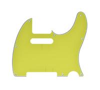 KAISH 8 Hole Tele Style Guitar Pickguard TL Pick Guard Scratch Plate for Telecaster/Tele Yellow 3 Ply