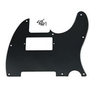 KAISH 8 Hole Tele Guitar Humbucker Pick Guard for USA/Mexican Fender Telecaster Black 3 Ply