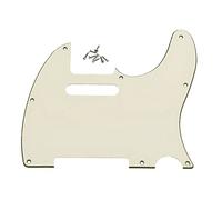 KAISH 8 Hole Tele Style Pickguard TL Guitar Pick Guard Scratch Plate for Tele/Telecaster Aged White