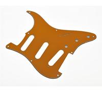 KAISH 8 Hole Vintage ST/Strat Style SSS Pickguard ST Guitar Pick Guard Scratch Plate for Stratocaster/Strat Orange 3 Ply