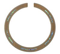 KAISH Acoustic Guitar Quality Soundhole Sapelli Rosette with Abalone Shell Inlay 110 * 12 * 0.8mm