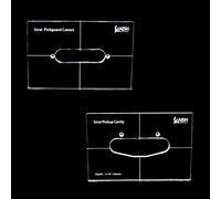 KAISH Acrylic Single Coil Pickup Routing Template Pickup Templates 2pcs Whole Set