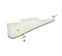 KAISH Aged White 3 Ply LP Guitar Pickguard with Chrome Stainless Steel Bracket and Steel Mounting Screws for USA Les Paul