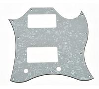 KAISH American Standard SG Full Face Pickguard Guitar Pick Guard for SG Special Guitar Made in USA White Pearl