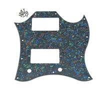 KAISH American Standard SG Full Face Pickguard Guitar Pick Guard for USA SG Abalone Pearl