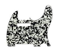 KAISH American Vintage 5 Hole Tele Pickguard TL Guitar Pick Guard Scratch Plate for Tele/Telecaster Black White Agate