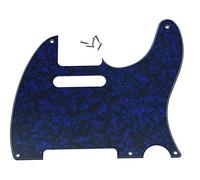 KAISH American Vintage 5 Hole Tele Pickguard TL Guitar Pick Guard Scratch Plate for Tele/Telecaster Blue Pearl