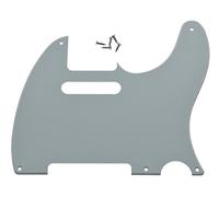 KAISH American Vintage 5 Hole Tele Pickguard TL Guitar Pick Guard Scratch Plate for Tele/Telecaster White 1 Ply