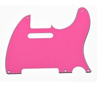 KAISH American Vintage 5 Hole Tele Style Pickguard Guitar Pick Guard Scratch Plate for Telecaster/Tele Pink 3 Ply