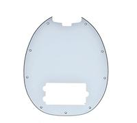 KAISH Bass Pickguard Fit for Musicman classic 4 string StingRay bass models White 3 Ply