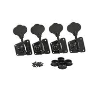 KAISH Black Lefty Vintage 70's Cloverleaf Bass Tuners Bass Tuning Machines Bass Tuning Keys for Jazz J Bass or Precision P Bass
