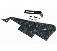 KAISH Black Pearl LP Guitar Pickguard with Black Bracket for Epiphone Les Paul