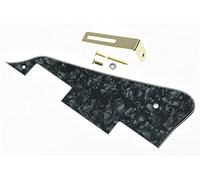 KAISH Black Pearl LP Guitar Pickguard with Gold Bracket for Epi Les Paul