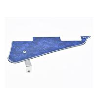 KAISH Blue Pearl LP Guitar Pickguard with Chrome Stainless Steel Bracket and Steel Mounting Screws for USA Les Paul