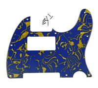 KAISH Blue Shell Tele Humbucker Guitar Pickguard Scratch Plate for Fender Telecaster