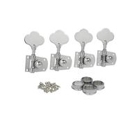 KAISH Chrome Cloverleaf Bass Tuners Bass Tuning Machines Bass Tuning Keys for Standard/Highway One Series Jazz J Bass/Precision P Bass