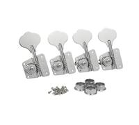 KAISH Chrome Lefty Vintage 70's Cloverleaf Bass Tuners Bass Tuning Machines Bass Tuning Keys for Jazz J Bass or Precision P Bass