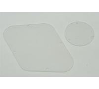 KAISH Clear LP Standard Rear Control Switch Plate Transparent Cavity Cover for USA Les Paul
