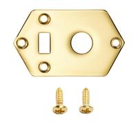 KAISH Electric Guitar Pickup Selector Toggle Switch Plate Control Plate for Kurt Cobain Jaguar Guitar Gold