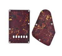 KAISH Electric Guitar Tremolo Trem Back Plate Cover Electronic Control Cavity Cover for Yamaha Pacifica PAC 112V&212V&612V HSS Series Guitars Vintage Tortoise