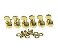 KAISH Gold 2 Pin Locking Tuners Tuning Keys Pegs Machine Heads for American Stratocaster/Telecaster Strat/Tele
