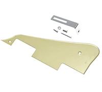 KAISH Gold Mirror LP Guitar Pickguard with Chrome Bracket for Epi Les Paul