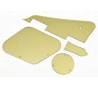 KAISH Gold Mirror LP Pickguard Rear Cavity Covers Truss Rod Cover Set for Epiphone Les Paul