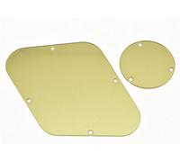 KAISH Gold Mirror LP Rear Control Switch Plate Back Plate Cavity Cover For Epiphone Les Paul