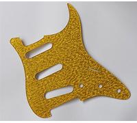 KAISH Gold Sparkle Plastic ST/Strat Style SSS Guitar Pickguard for USA/Mexico Stratocaster/Strat