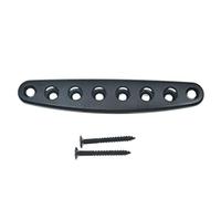 KAISH Guitar Bridge String Thru Body Ferrule Plate Guitar String Ferrules String Bushing Plate for Electric Guitar Black