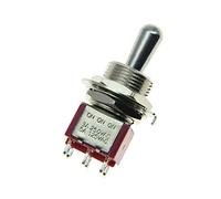 KAISH Guitar or AMP Amplfier DPDT 3 Way ON ON ON Toggle Switch Sealed Fat Bat Toggle