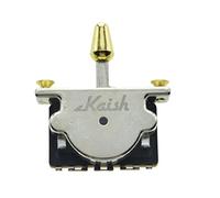 KAISH Heavy Duty 3 Way Guitar Pickup Lever Switch Pickup Selector Switch for Strat Tele with Plastic Gold Tip