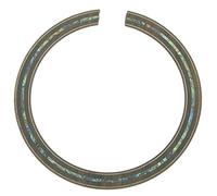 KAISH High Qaulity 110 * 12 * 0.8mm Acoustic Guitar Soundhole Rosewood Rosette Full Abalone Shell Inlay