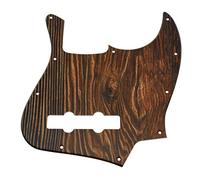 KAISH J Bass Style 3D Printed Plastic Pickguard 4 String Bass Pick Guard Scratch Plate for USA/Mexico Jazz J Bass Wood Pattern