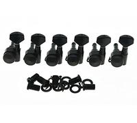 KAISH Lefty Black Locking Guitar Tuners Left Handed Tuning Keys Machine Heads Korea Made