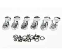 KAISH Lefty Chrome Locking Guitar Tuners Left Handed Tuning Keys Machine Heads Korea Made