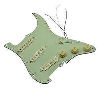 KAISH Loaded Strat Pickguard Pre-wired ST SSS Pickguard with Alnico Pickups Mint Green