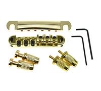 KAISH LP Tune-o-matic Roller Saddle Bridge Tailpiece Stopbar Set for Les Paul Gold