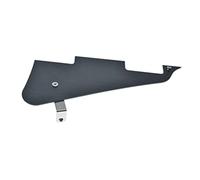 KAISH Metal Black Aluminum Anodized LP Guitar Pickguard with Chrome Stainless Steel Bracket and Steel Mounting Screws for USA Les Paul