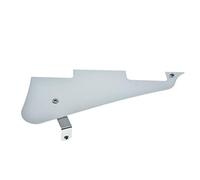KAISH Metal Silver Aluminum Anodized LP Guitar Pickguard with Chrome Stainless Steel Bracket and Steel Mounting Screws for USA Les Paul