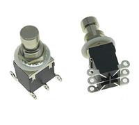KAISH Pack of 2 Latching Stomp 6-Pin DPDT Electric Guitar Effect Pedal Switch Foot Switch Bypass Black