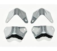 KAISH Polishing Chrome 8pcs Metal Guitar AMP Amplifier Cabinet Corners Speaker Corner for FD Style Amplifier