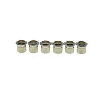 KAISH Premium Brass Vintage Size Guitar Tuner Bushings 1/4" Vintage Tuning Keys Tuning Machines Ferrules for vintage ST/TL/LP guitars Brass 6.5mm(I.D.)* 8.8mm(O.D.) Nickel