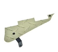 KAISH Premium Metal Gold Diamond Plate LP Guitar Pickguard Aluminum Scratch Plate with Metal Black Bracket Fits Epiphone Les Paul