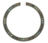 KAISH Qaulity Acoustic Guitar 110 * 12 * 0.8mm Soundhole Rosewood Rosette with Abalone Shell Design