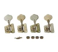 KAISH Relic Nickel Lefty Vintage 70's Cloverleaf Bass Tuners Bass Tuning Machines Bass Tuning Keys for Jazz J Bass or Precision P Bass