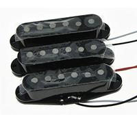 KAISH Set of 3 Black Alnico 5 N/M/B Single Coil Pickups ST Strat SSS Guitar Pickup Set