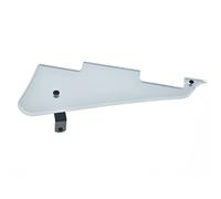 KAISH Silver Mirror 1 Ply LP Guitar Pickguard with Black Stainless Steel Bracket and Steel Mounting Screws for USA Les Paul